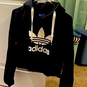Adidas cropped hoodie barely worn